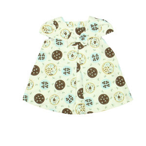Jessy Franz Girls White | Brown | Blue Dress size: 6 Months
